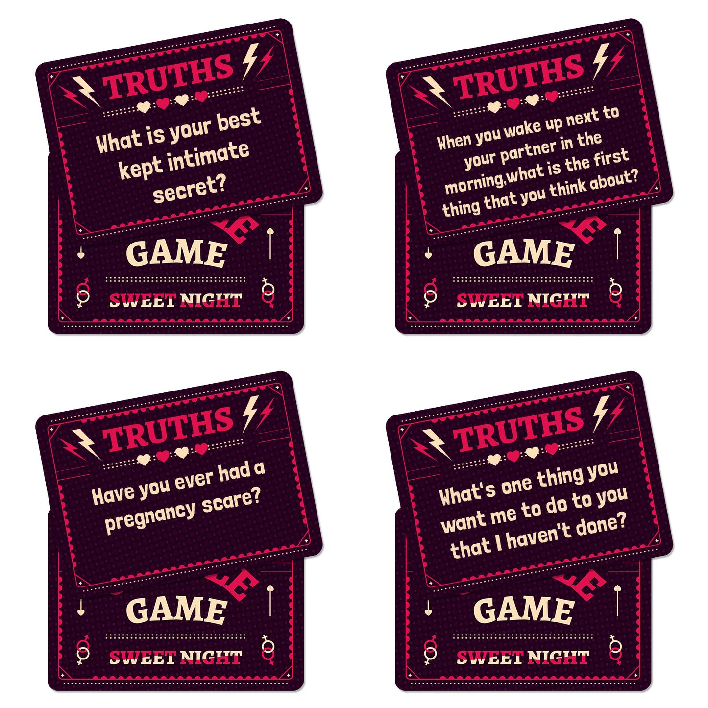 50 Couple Sweet Night Cards True Words