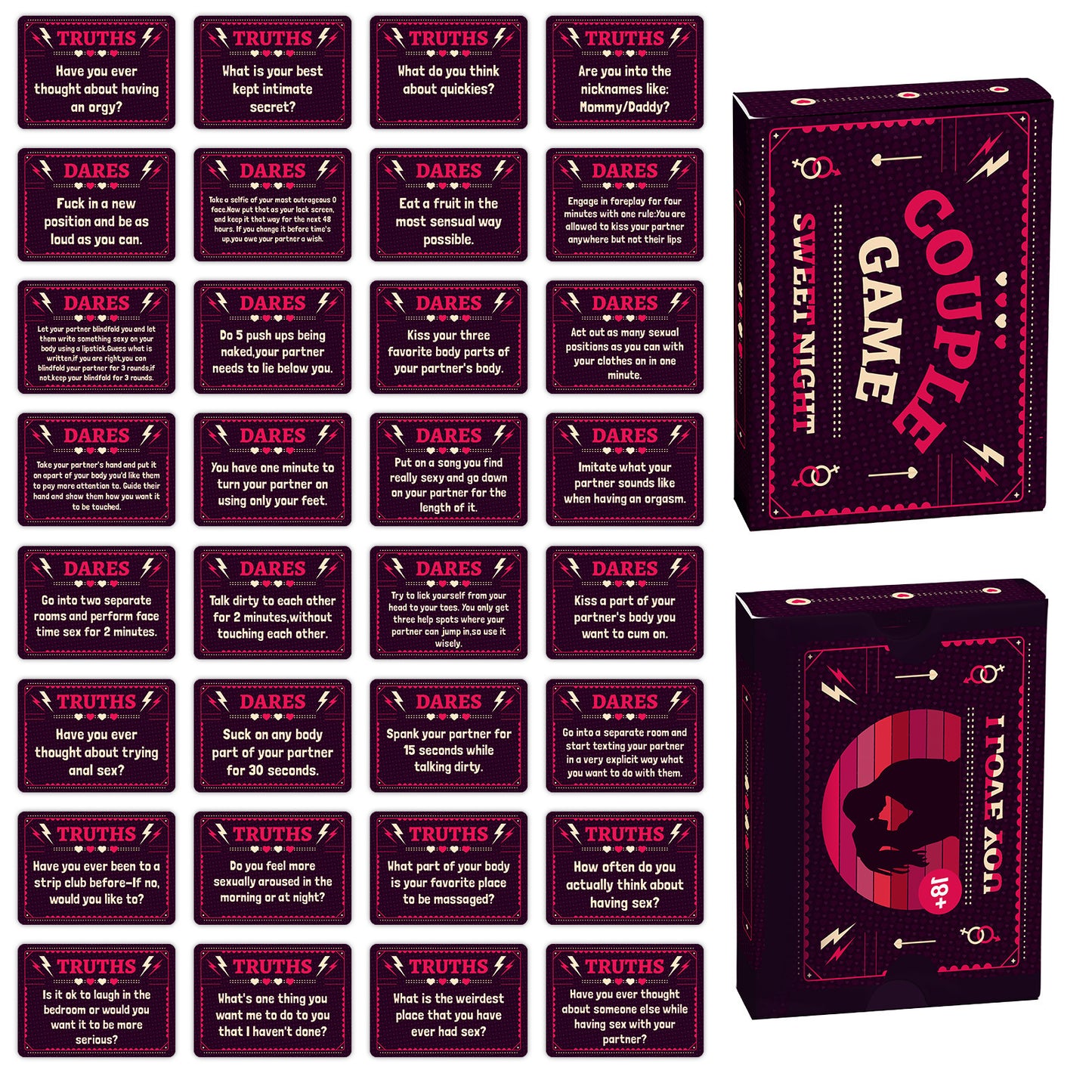 50 Couple Sweet Night Cards True Words